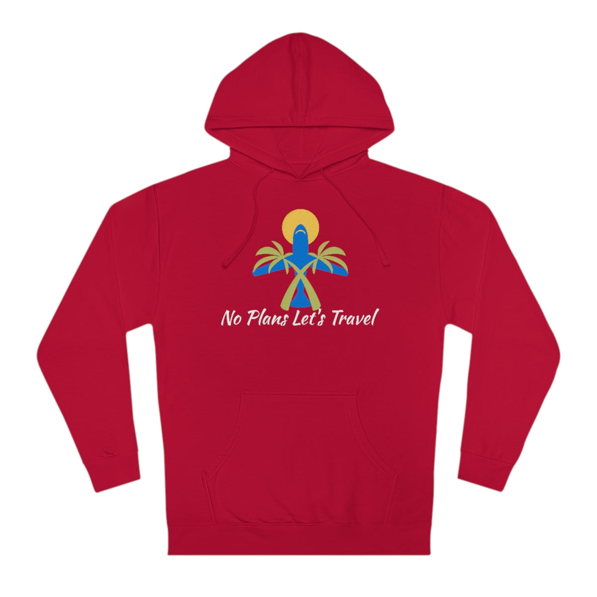 Men's No Plans Let's Travel Pullover Hoodie