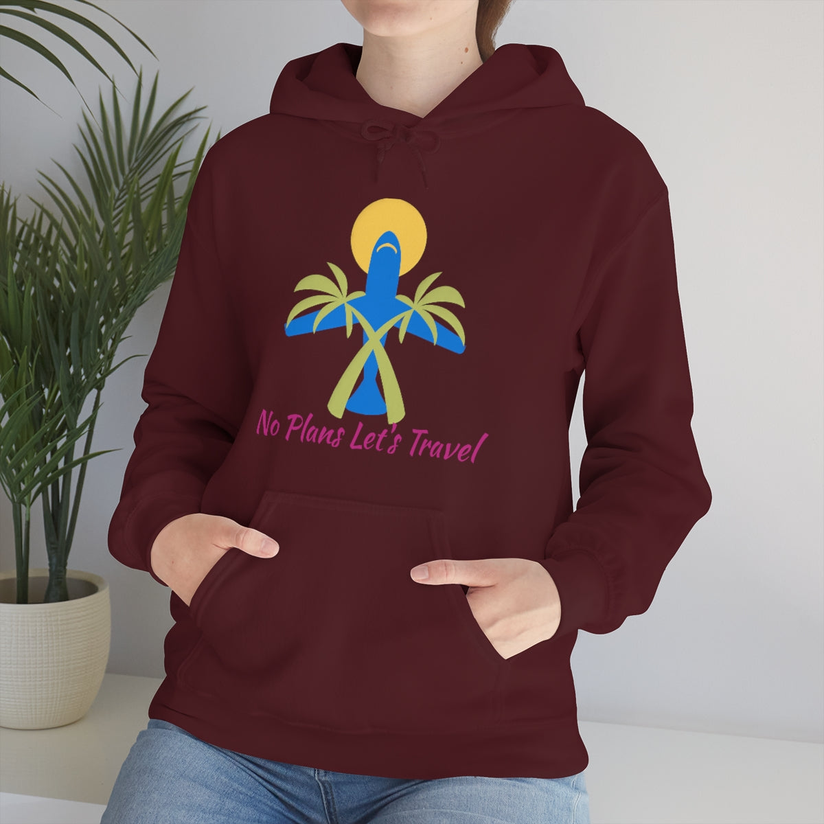 Women's No Plans Let's Travel Pullover Hoodie